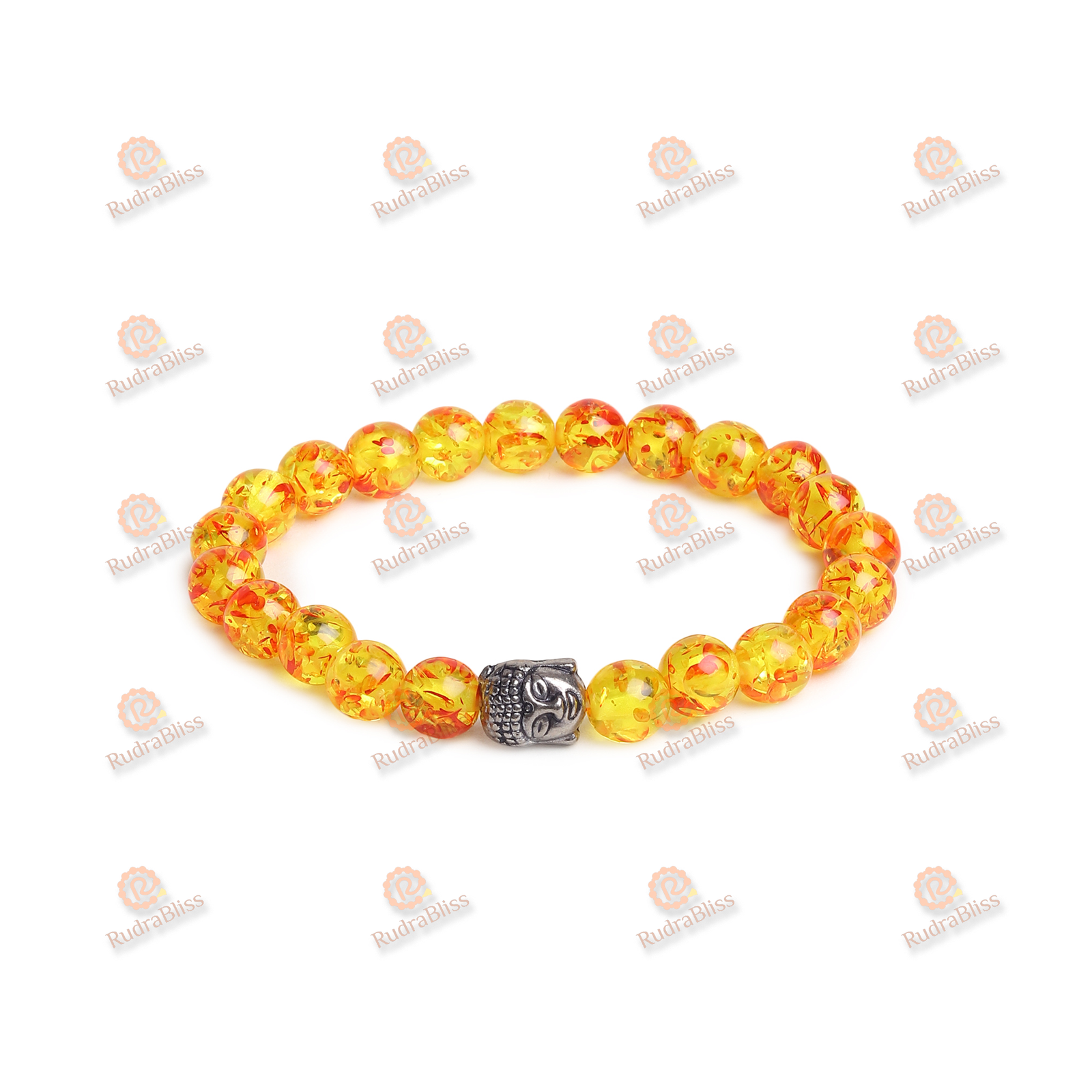 Natural Amabar Gemstone Beads Bracelet