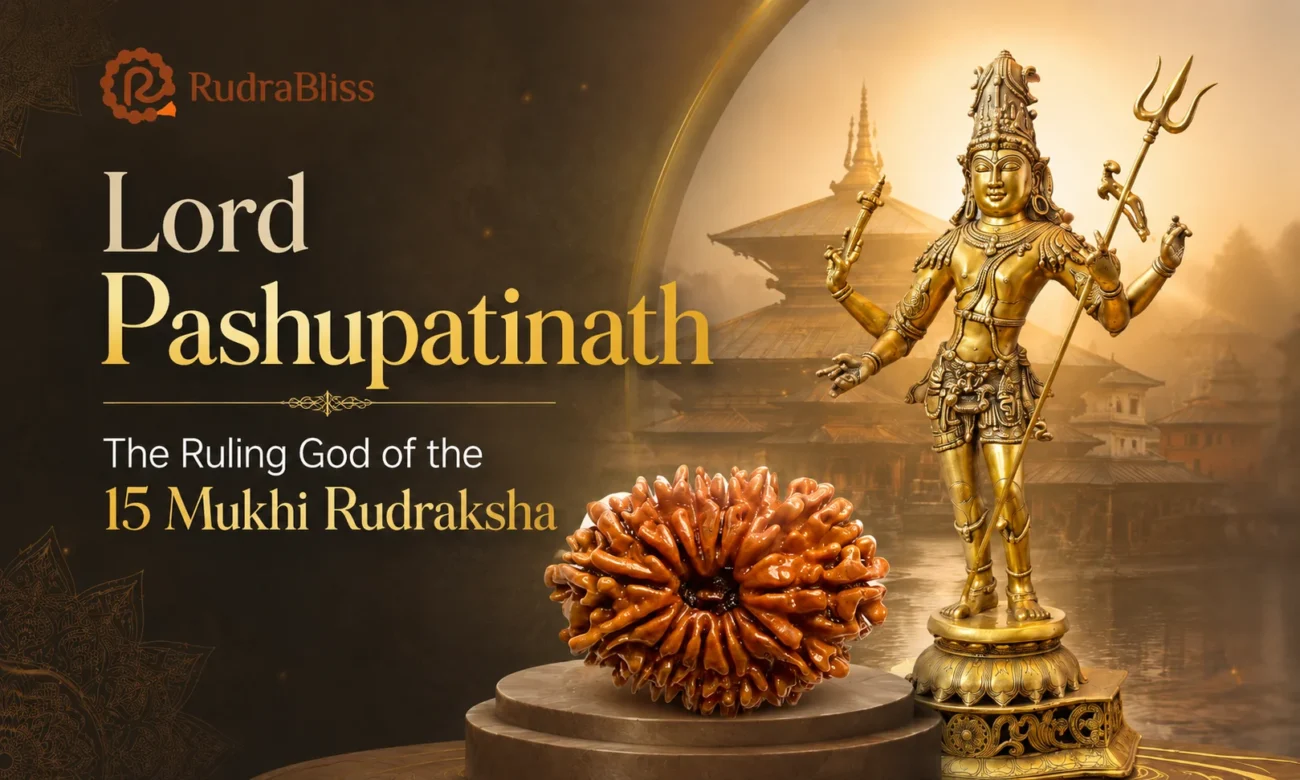 Lord pashupatinath ruling god 15 mukhi rudraksha