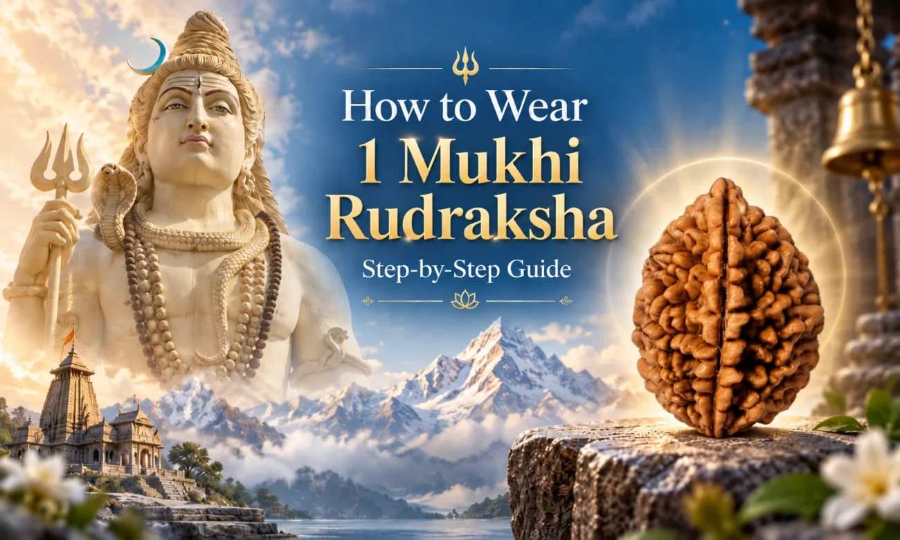 How to wear 1 mukhi rudraksha guide